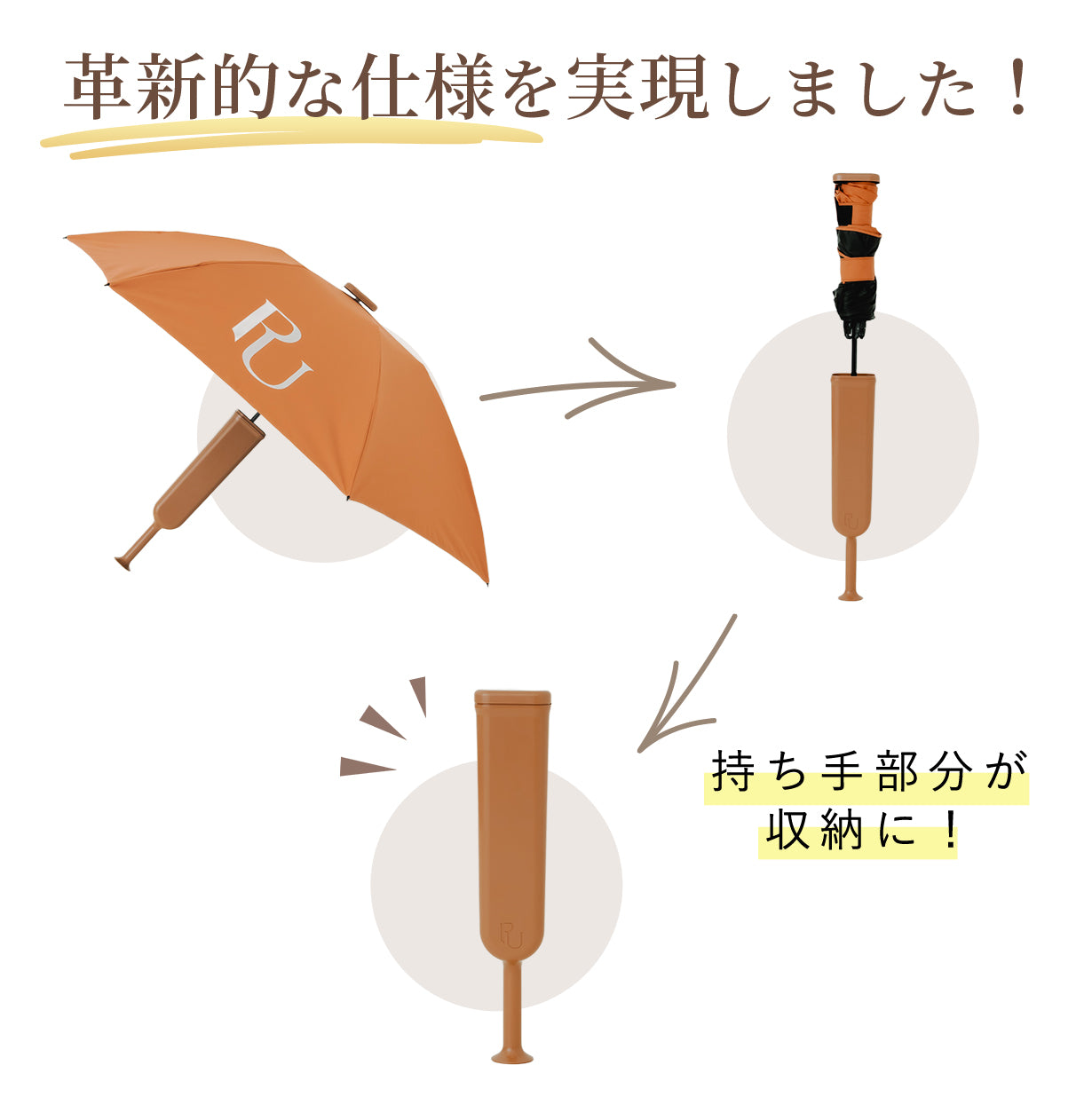 186000 新品未使用 傘 PARTENAILLA パルテネイラ 傘 ブラウン [250115HM240280] 日本語LP – PARTENAILLA